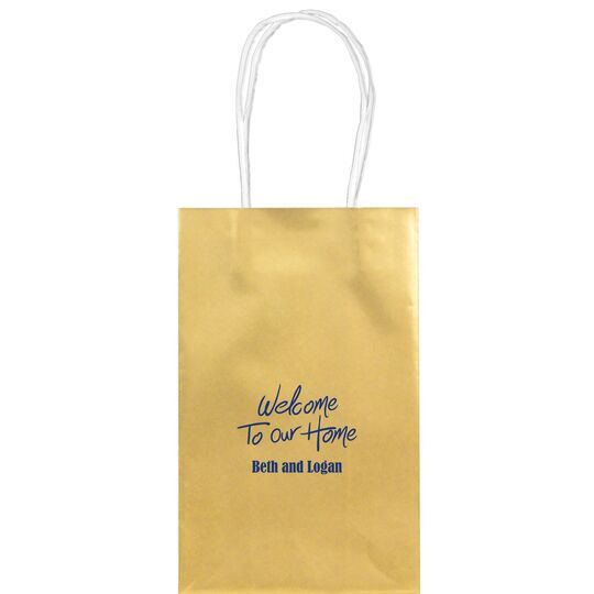 Fun Welcome to our Home Medium Twisted Handled Bags